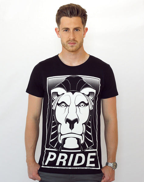 frontpage model image of Left Lion Notts Pride T-shirt by Platypus Streetwear