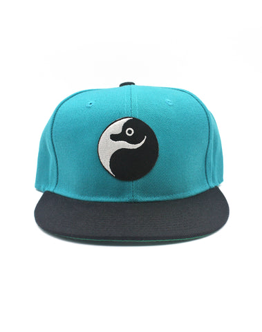 School of Platypus Yin Yang Turquoise Snapback