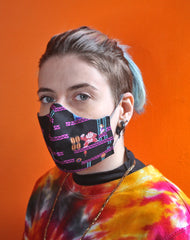 Unisex fashion retro gaming donkey kong pattern uk fabric face masks