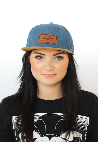 Platypus Headwear Denim and Suede Style Snapback Cap and Notts Pride T-shirt