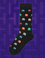 80s Pac-man Retro game designer mens sock on Platypus Uk Streetwear