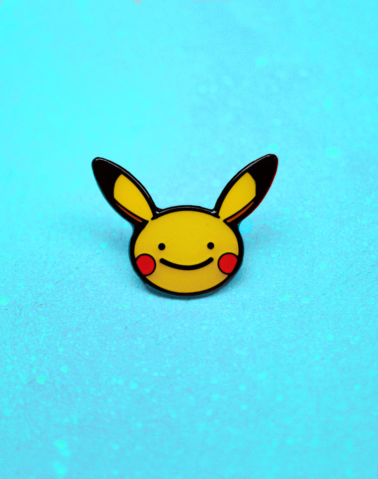 Ditto Face Pikachu Enamel Pin