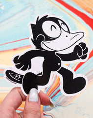 Felix the Platypus parody designer vinyl sticker waterproof art decal to scale 