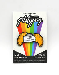 Best funny fortune cookie artist lapel pin badge in packaging