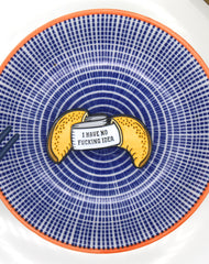 Soft enamel Fortune cookie design on asian style plate by Maxine Abbott