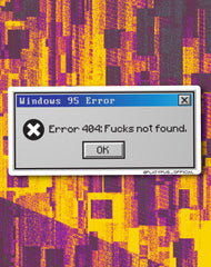 Vaporwave Aesthetic Stickers Error 404 Fucks not Found Waterproof Vinyl Decal 