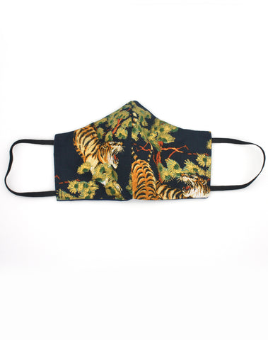 Unisex Japanese Tigers Luxury Fitted Fabric Face Mask
