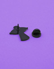 Back of I'm Outta Here Alien UFO Spaceship Soft Enamel Pin badge