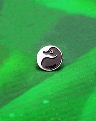 Metal Platypus Yin Yang Enamel Silver Enamel Pin Badge Streetwear logos