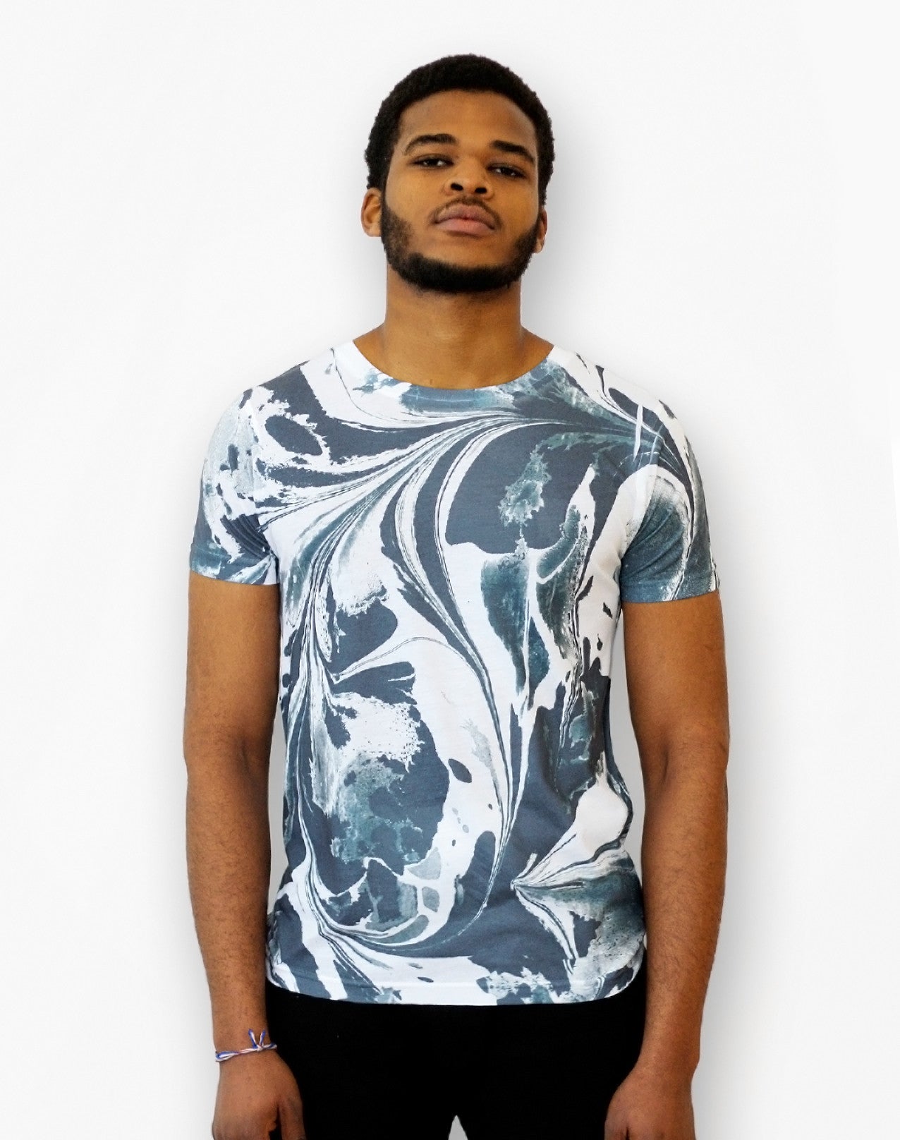 All -over Mono Marble Print from Platypus Streetwear