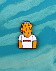 Mr peanutbutter enamel pin badge good boy supreme parody