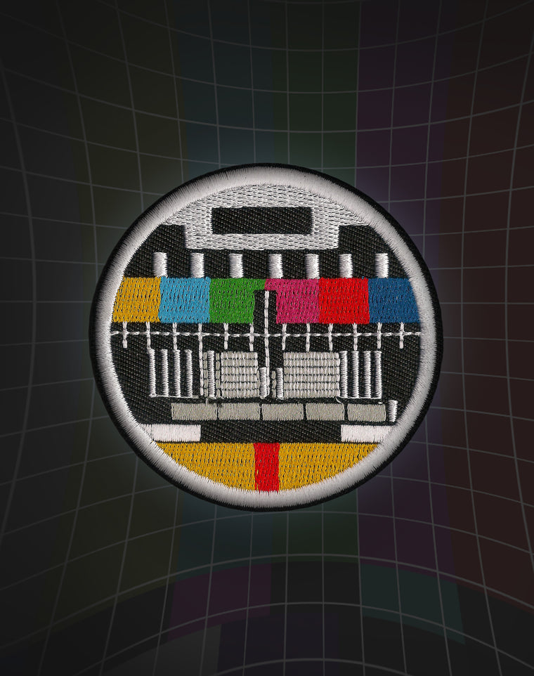 No Signal TV Test Card Iron-on Patch