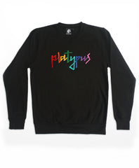 Rainbow Platypus UK Streetwear Black Unisex Sweatshirt