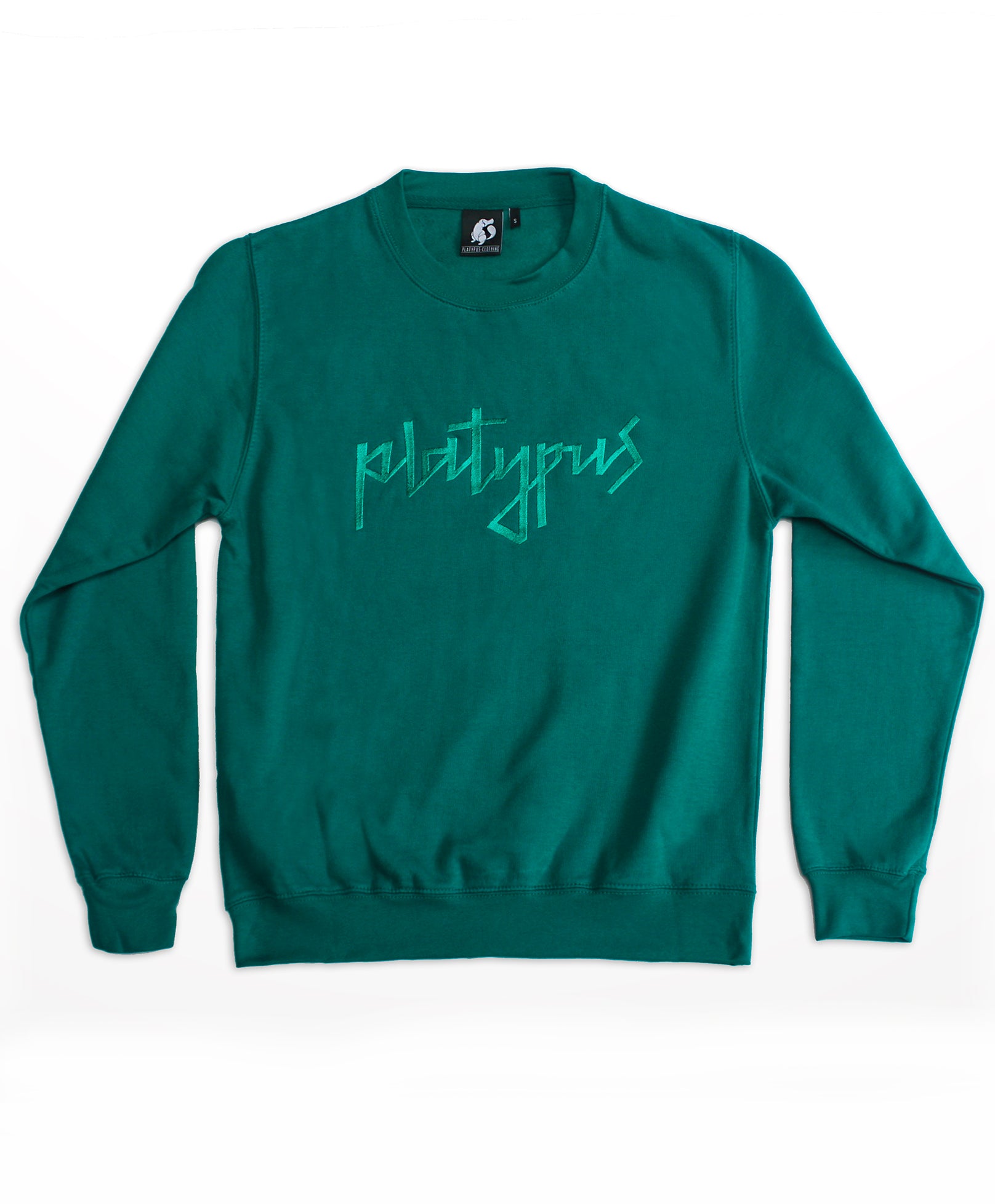 Unisex Teal Crewneck Crewneck Sweatshirt - Best UK Streetwear brand Platypus