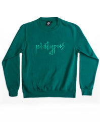 Unisex Teal Crewneck Crewneck Sweatshirt - Best UK Streetwear brand Platypus