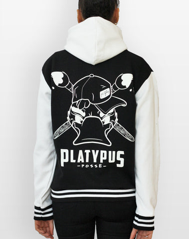 Platypus Posse Varsity Jacket with Hood