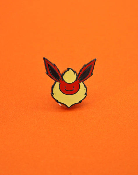 pokemon flareon ditto-face enamel pin badge best fire pokemon 