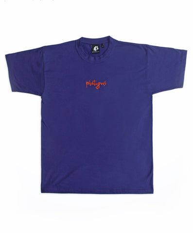 Platypus Mini Signature - Purple & Orange Embroidered T-Shirt