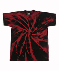Spiral Acid Wash T-Shirt - Red