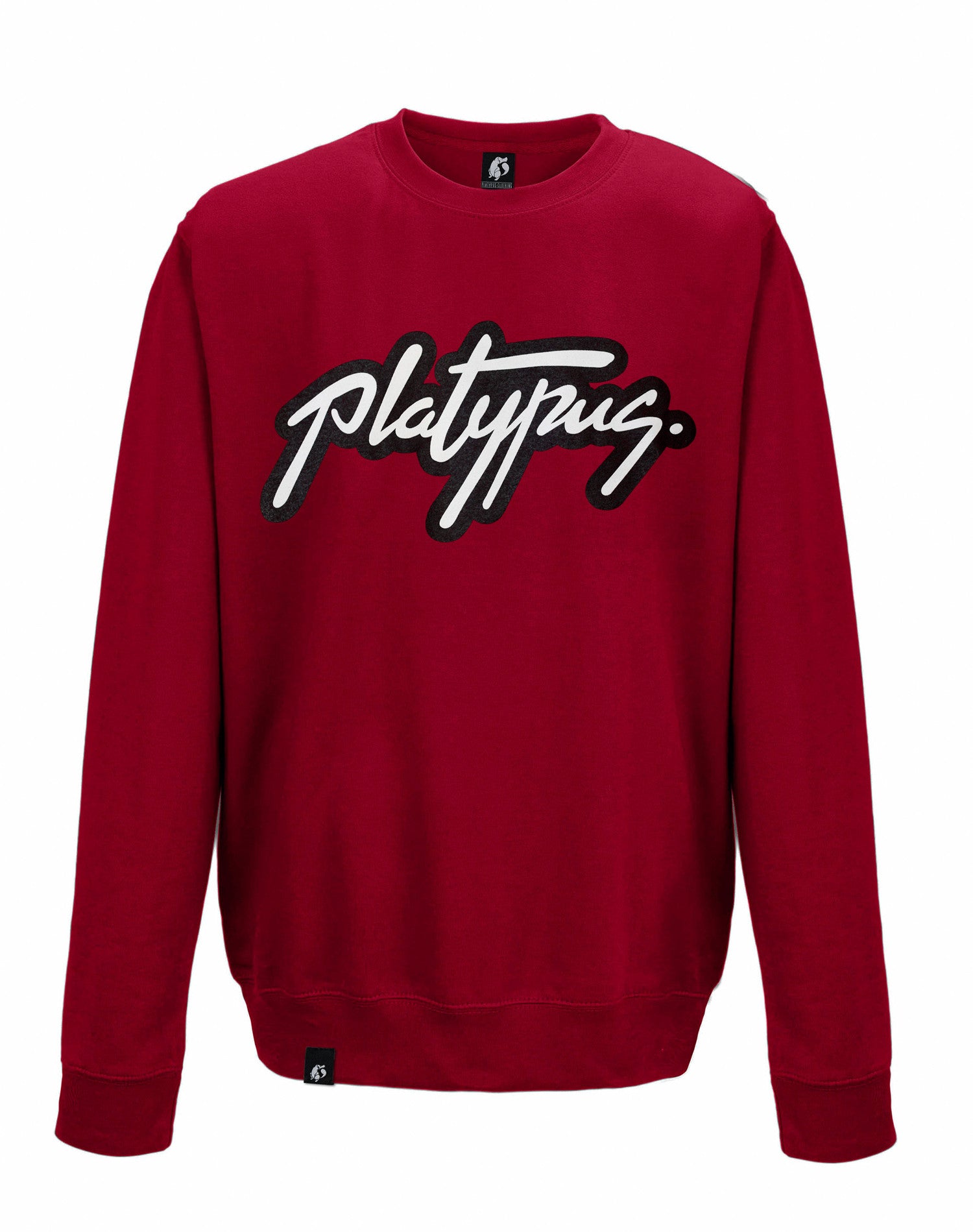 Platypus Logo Crewneck Sweatshirt in Chilli Red