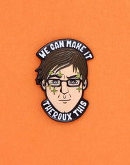 Best Art Joke Pins Louis Theroux Enamel Pin Badge with two rubber backs 
